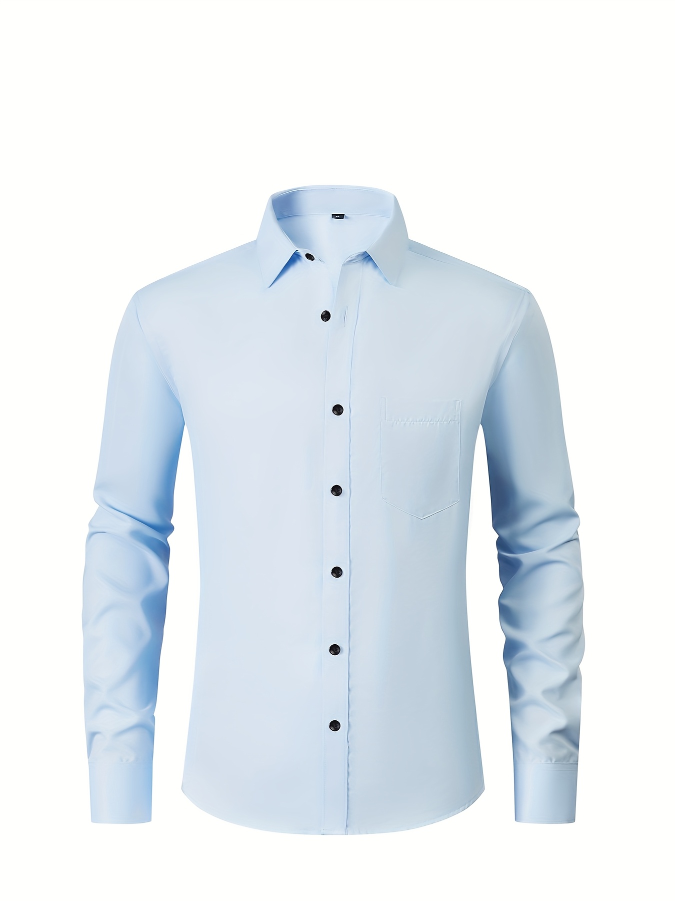 Camisas Formales para Jóvenes - Manga Larga, Cómodas y Transpirables con Botones y Elásticas - Ajuste Clásico y Delgado para Eventos Formales, Escuela - Tallas Regulares, Grandes y Altas para Estudiantes Adolescentes