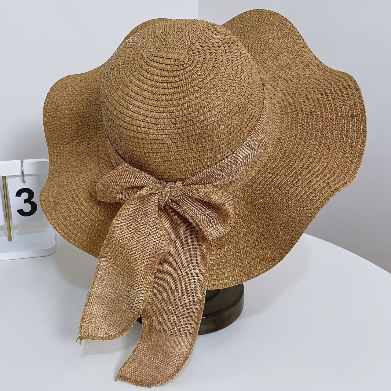 a stylish wide brimmed sun ribbon perfect beach - Temu Greece display picture 1