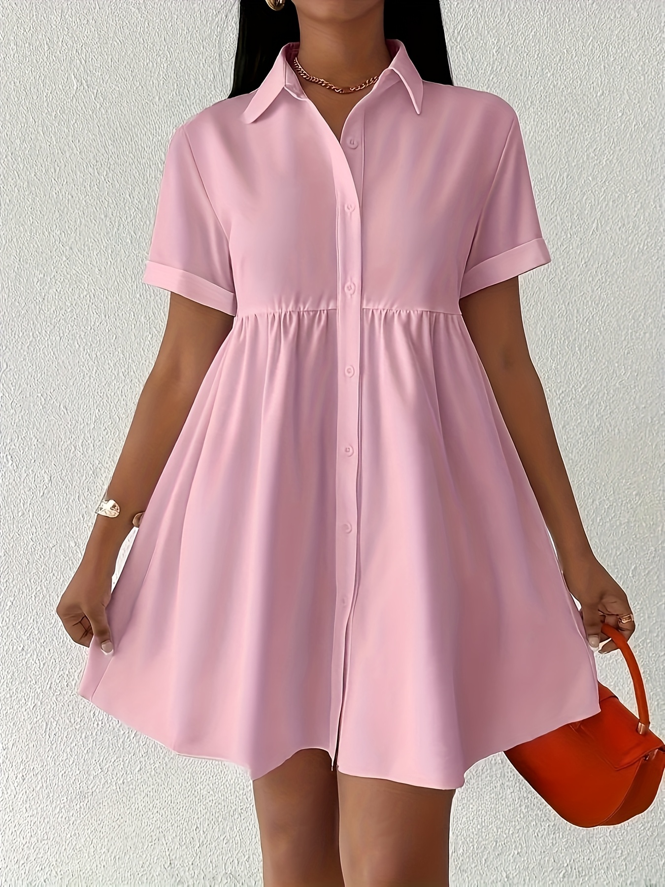 casual ladies dress At The Wishing Well Pink Floral Cotton Smocked Maxi Dress main image 1