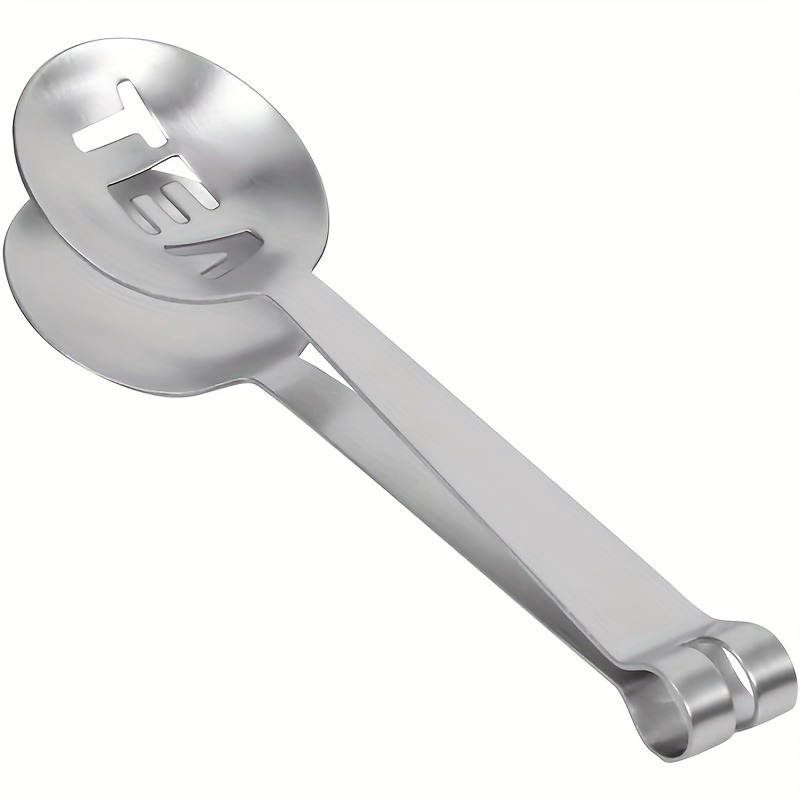TEMU 1pc Premium Stainless Steel Tea Bag Squeezer - Effortlessly Releases , Holds Ice Cubes & Sugar - Durable, Rust-proof, Easy To Clean With