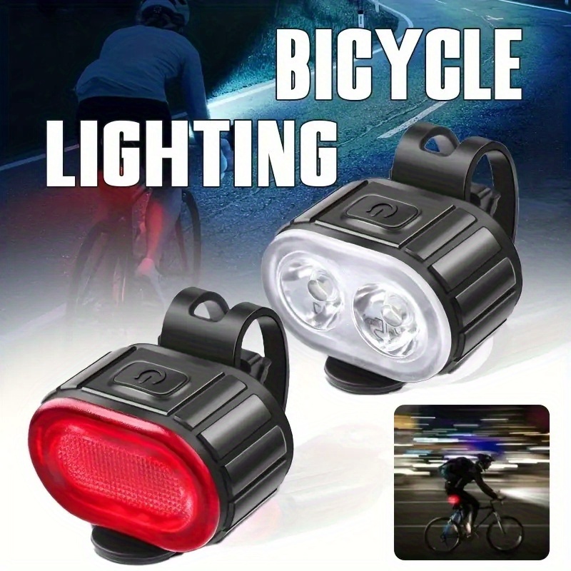 1pc/2pcs luz trasera bicicleta montaña led usb montaje Temu Uruguay
