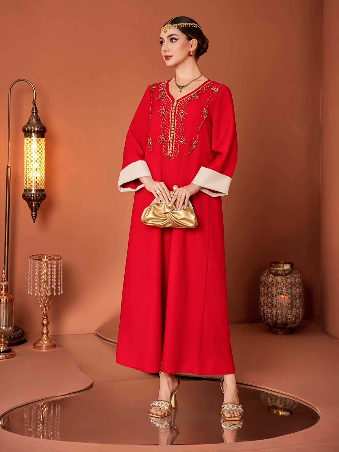 4117 hand beaded fashion holiday womens dress - Temu Bahrain
