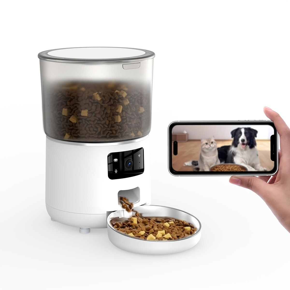 pet feeder automatic sold on Temu United States