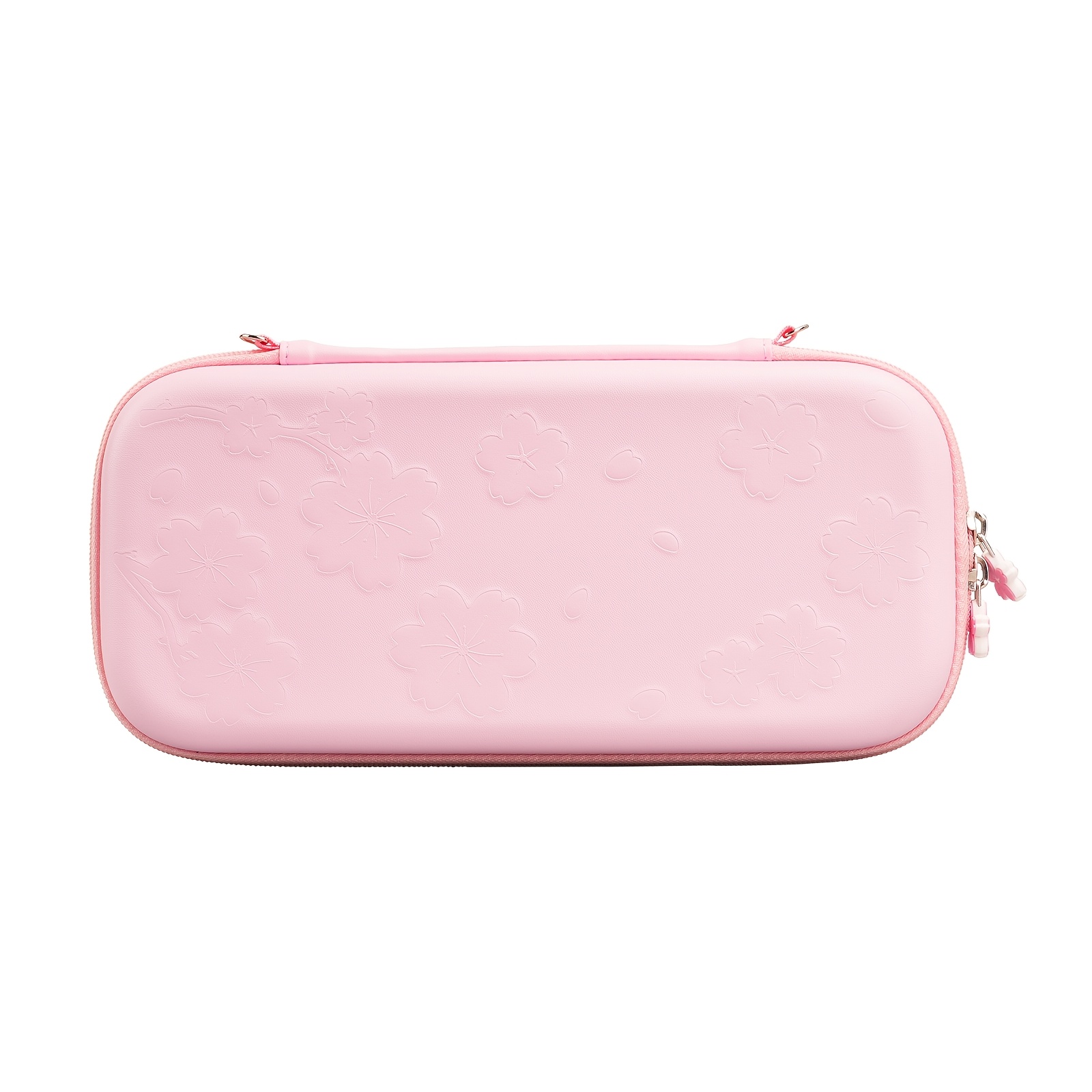 TEMU かわいいピンク桜柄 トラベルキャリングケース Switch 2・アクセサリー用