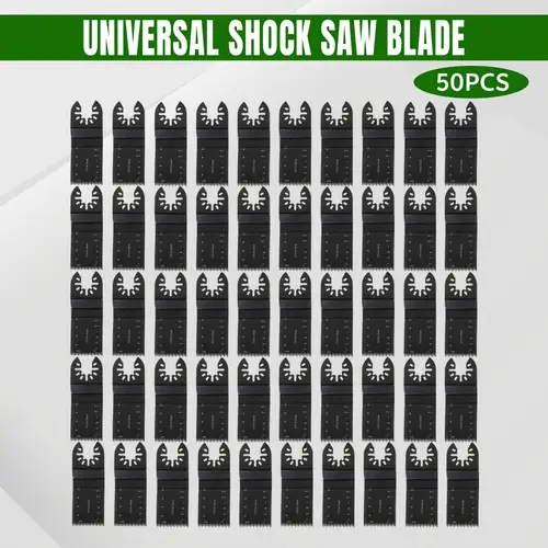 50pcs 1 3 8in standard oscillating saw blades long wavy tooth multi tool wood and plastics