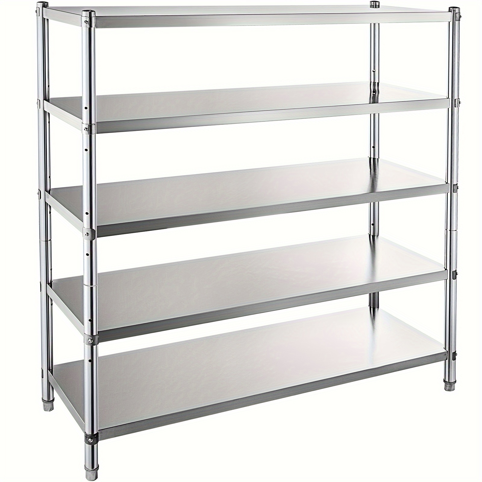 

Vevor Stainless Steel Shelving 60x18.5 Inch 5 Tier Adjustable Shelf Storage Stainless Steel Heavy Duty Shelving For Kitchen Commercial Office Garage Storage 330lb Per Shelf