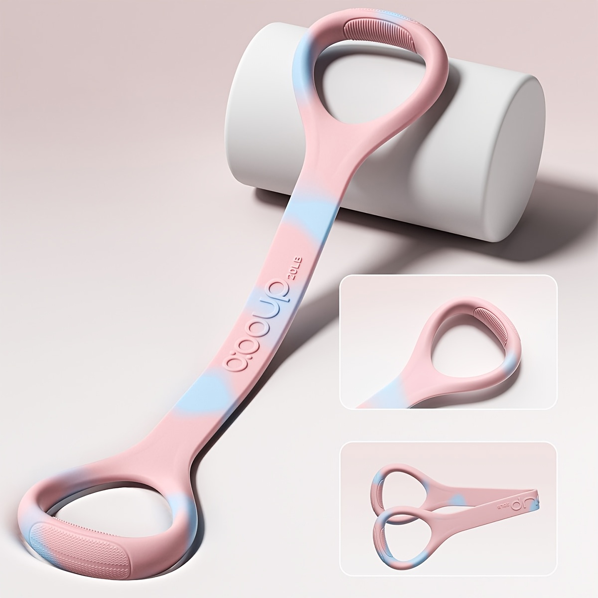 TEMU Bande de résistance Pilates à boucle unique à haute élasticité, traction en antidérapant doux pour , corde de résistance pour femmes à ouverture
