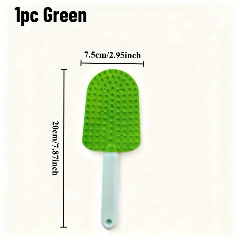 Brosse pour Chats à Autonettoyage, Brosse de Toilettage pour Enlever les Poils Morts, Nœuds et Saletés, Idéale pour Chats à Poils Longs, Vert