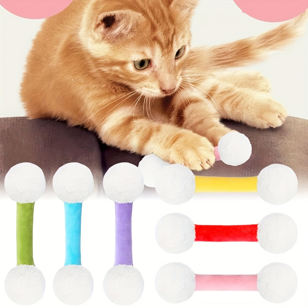 

6pcs Swab Toys - Soft, & Chew-safe | Ideal For Kittens & Cats Of All | Furniture Protection & Interactive Play | 5.5" X 1.6" | Perfect Gift For Cat Enthusiasts