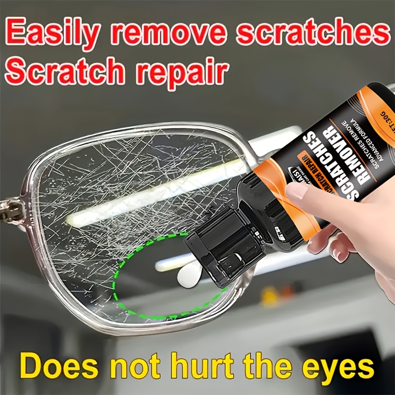 Fórmula Potente de Eliminación, Sin Residuos, Fácil Uso, Reparador para Rayones en Gafas y Protección Antirrayaduras, Diseño Elegante con Tubo, Mantenimiento de Gafas,Reparación de Gafas,Accesorio Moderno,Reparación Portátil,Fórmula Duradera,Reparación de Alta Calidad,Pulidor de Gafas,Kit de Reparación Óptica,Estudiantes,Usuarios de Lentes Contacto