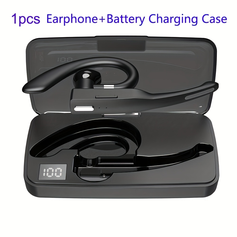 Image of 1pc Wireless Headset Business Ear-mounted, Built-in Microphone Headphones Sports, Trucker, Office