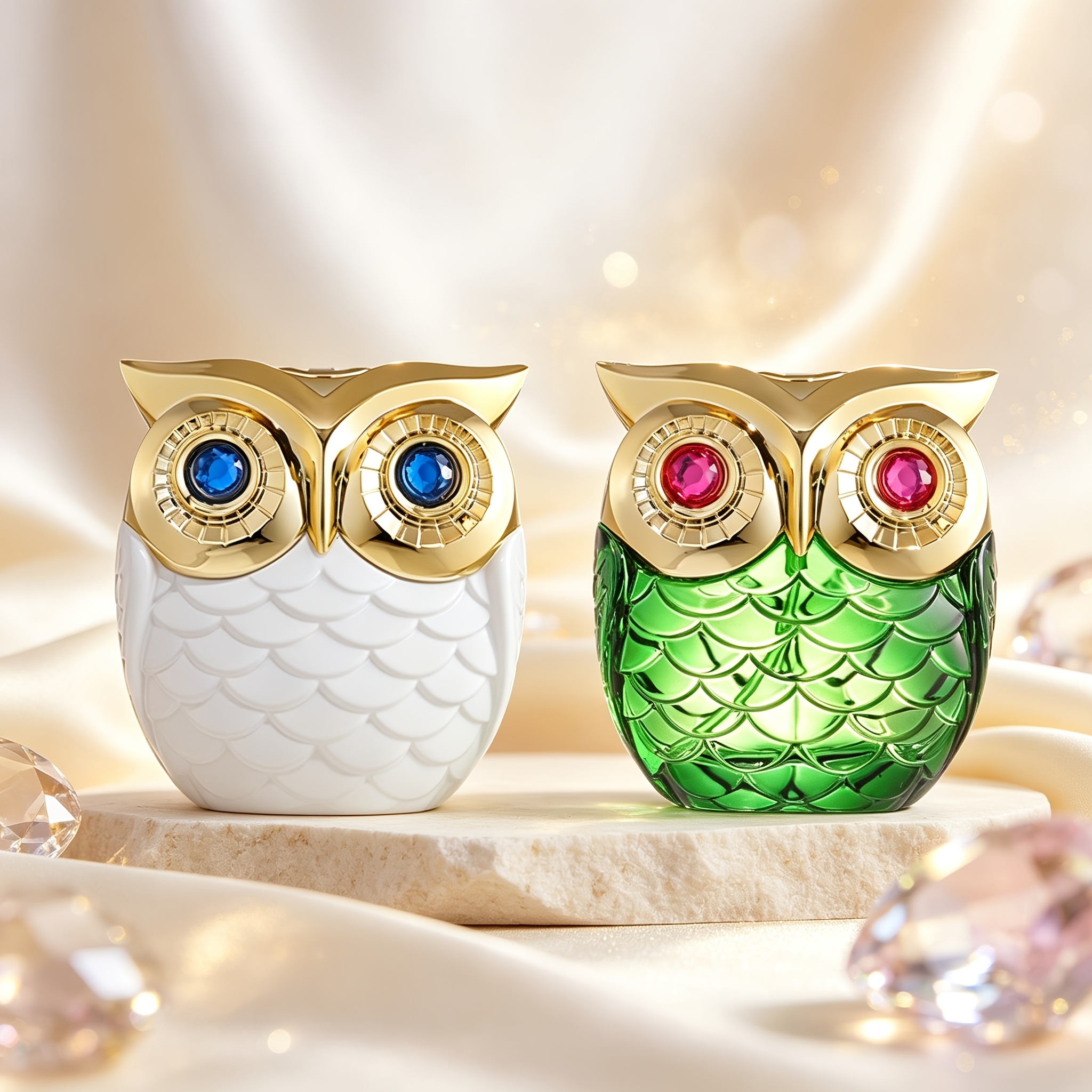 Image of [2pcs Owl White+ Double Parfum Dupe Combo Edt]2pcs Perfume 100ml + 100ml (oriental ) | Owl Duo (romantic Gift For Lovers | Daily Festival Creative Gift)