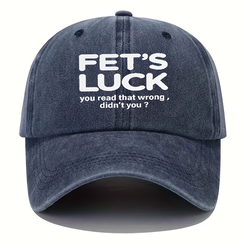 Boho Style "FET'S LUCK" Baseball Cap