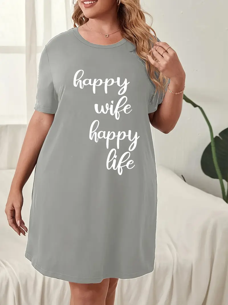 womens plus size casual printed t shirt dress polyester - Temu womens plus size casual printed t shirt dress polyester - Temu