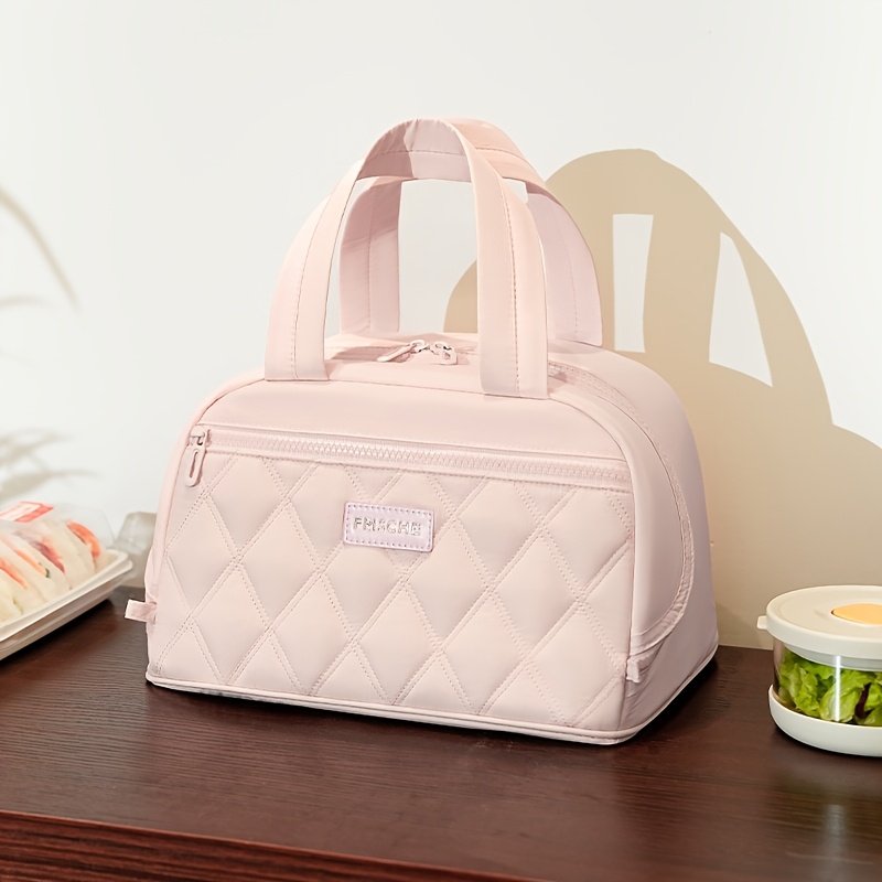 non food contact stylish quilted lunch tote women men
