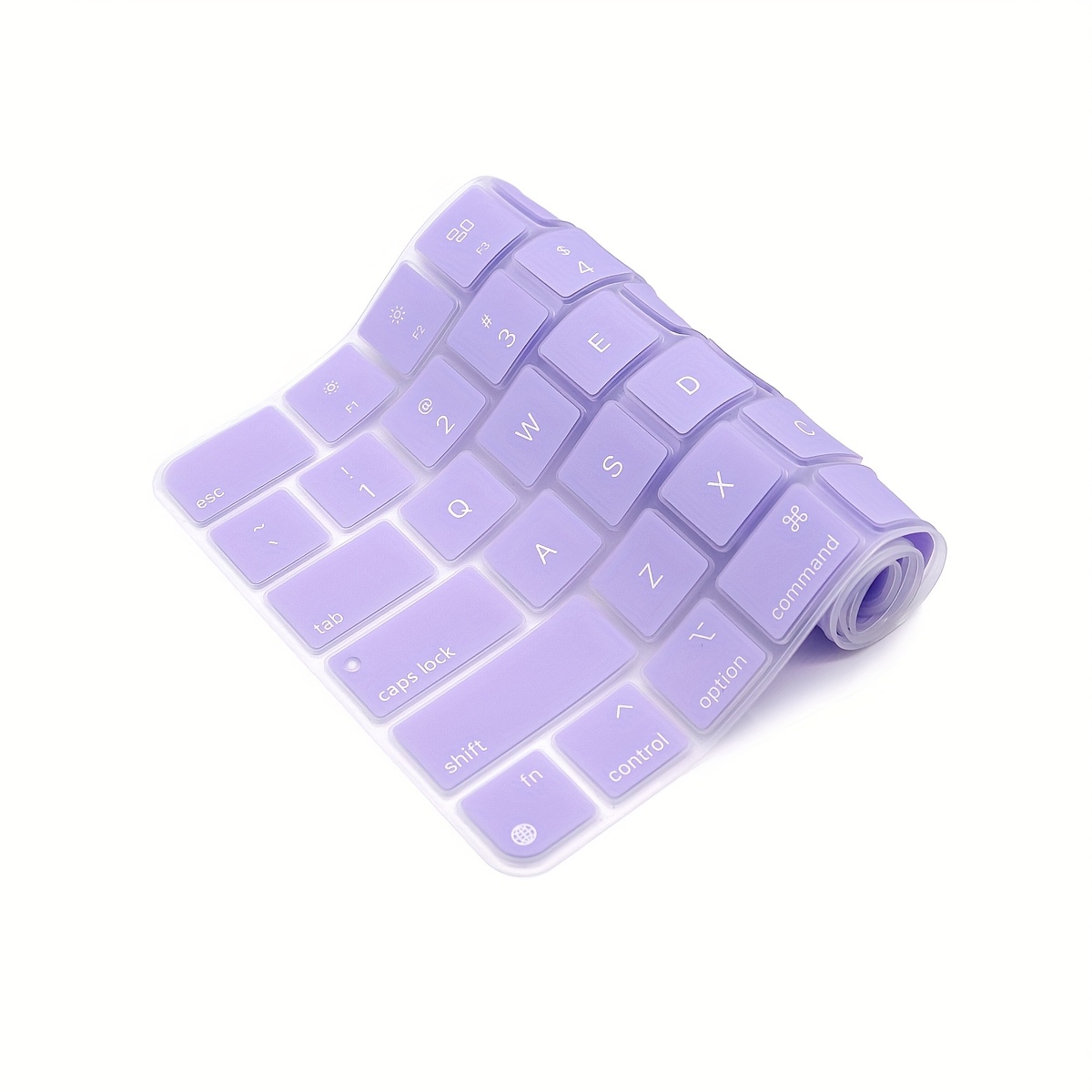 TEMU 1pc Multicolore Couverture de Clavier Anglais pour 24 Pouces 2021 avec A2449, Layout US, Compatible , Protecteur en Silicone Anti-Rayures &