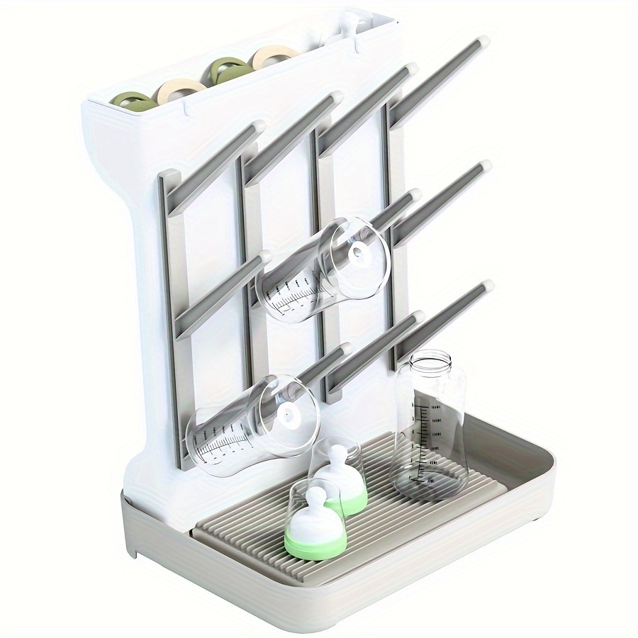 Étagère à Bouteilles 12 Niveaux - Économiseur d'Espace pour Bouteilles et Pièces de Pompe avec Base de Drainage, Conception Multicouche pour un Accès Facile et une Organisation, Peut Contenir Jusqu'à 12 Tasses