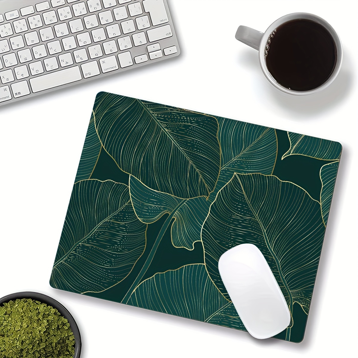 1pc Durable Tropical Plant And Dinosaur Mouse Pad With Non-slip, Edge ...