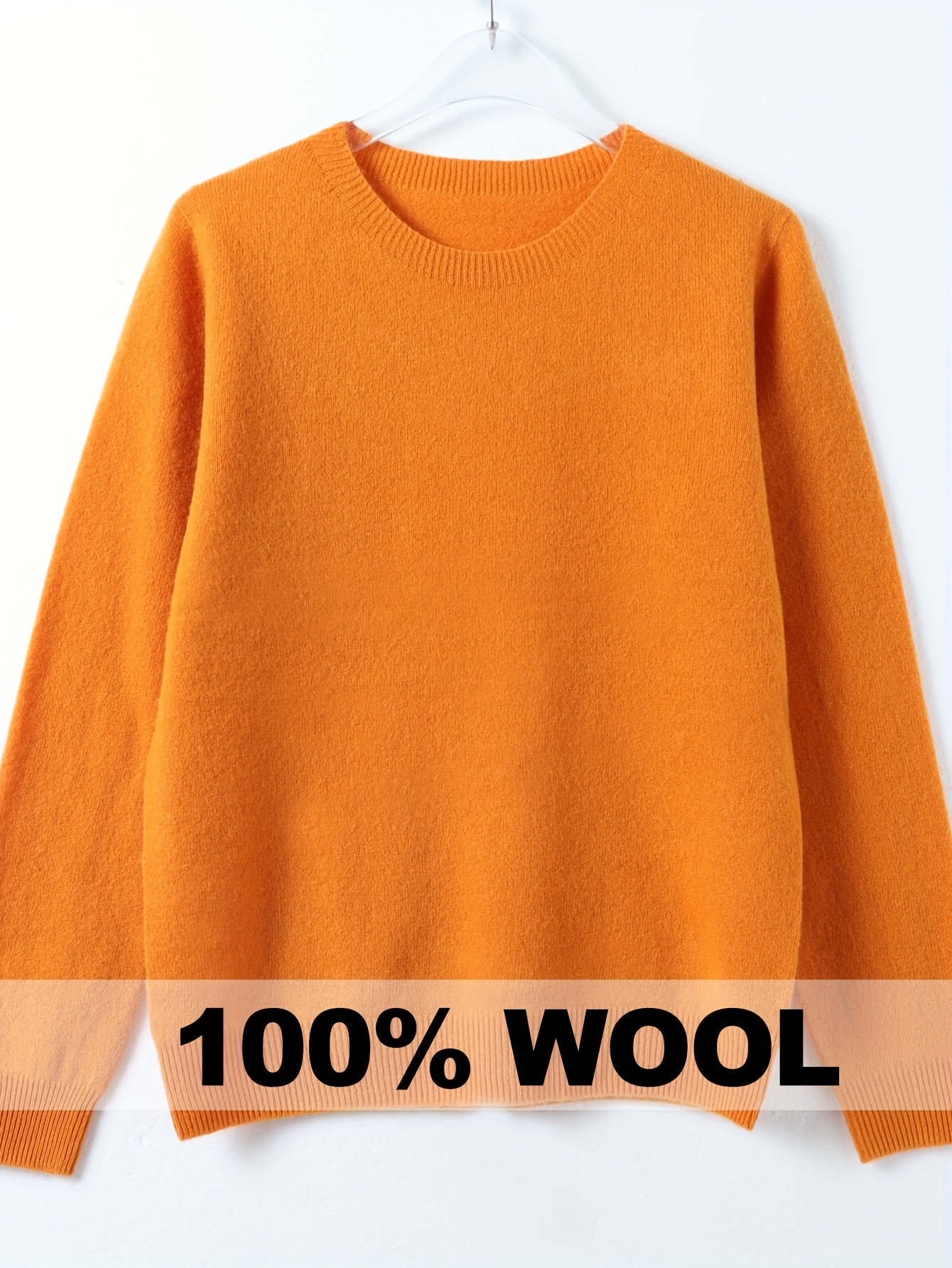 new 100 wool crewneck sweater relaxed fit pullover warm base layer stylish top