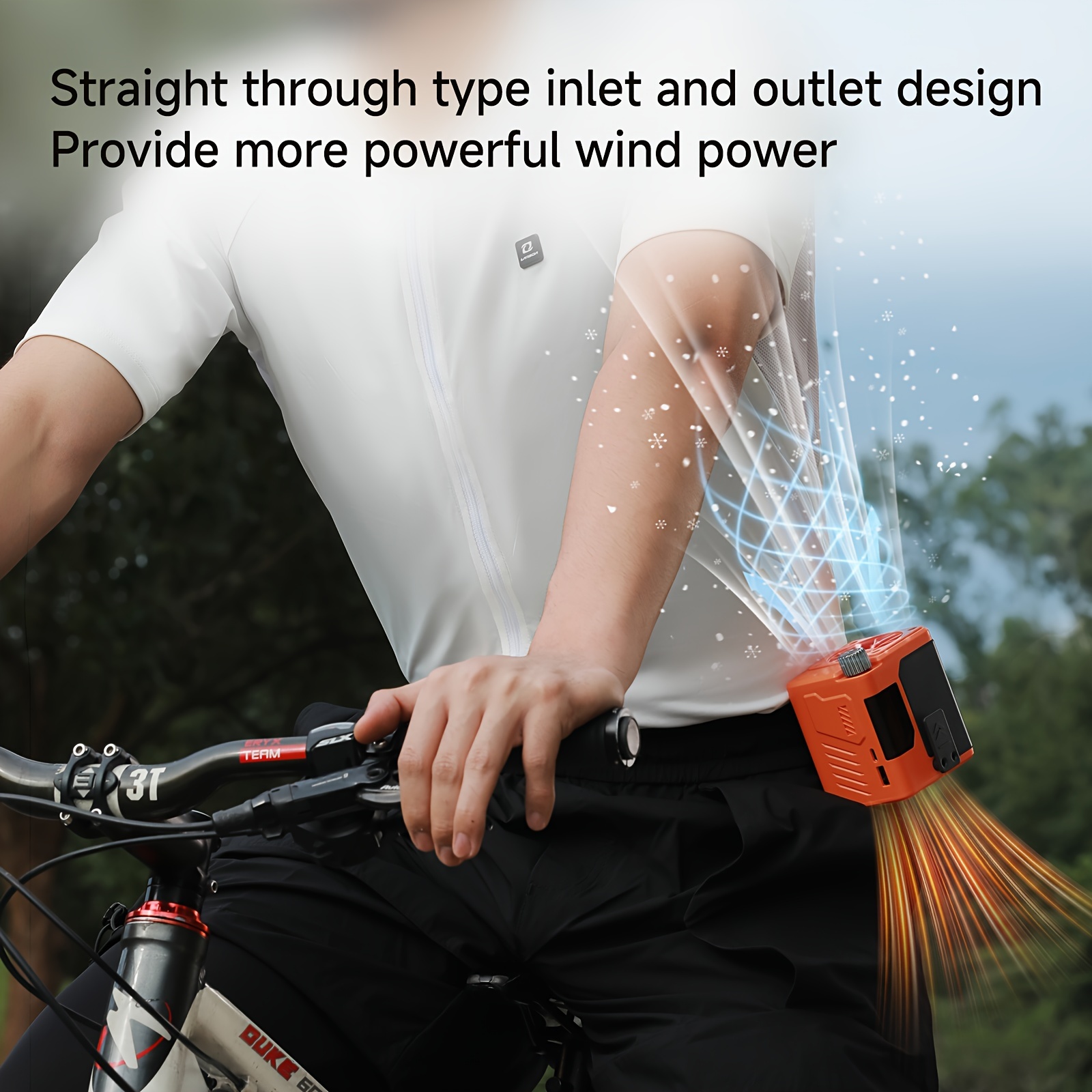 

10000mah Portable Waist Clip Fan, 10h Working Time, 13000rpm Strong Airflow, 1-100 Speed, Rechargeable Battery Powered Personal Usb Belt Fan For Cycling, Sports, Farm Work, Hiking