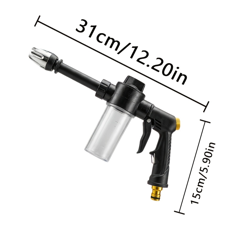 High-Pressure Car Wash Sprayer with Foam Bottle- Versatile Water Gun for Motorcycles, Home& Garden Use- Durable Long Rod Nozzle for Efficient Cleaning and Irrigation 9 High-Pressure Car Wash Sprayer with Foam Bottle- Versatile Water Gun for Motorcycles, Home& Garden Use- Durable Long Rod Nozzle for Efficient Cleaning and Irrigation - Image 9