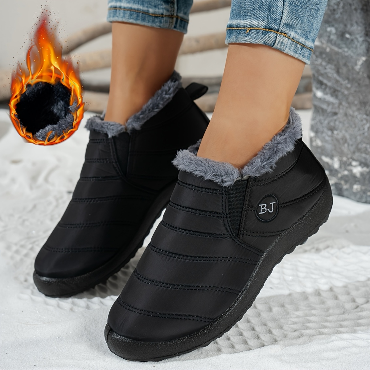 Image of Women's Winter Fuzzy Warm Short Boots