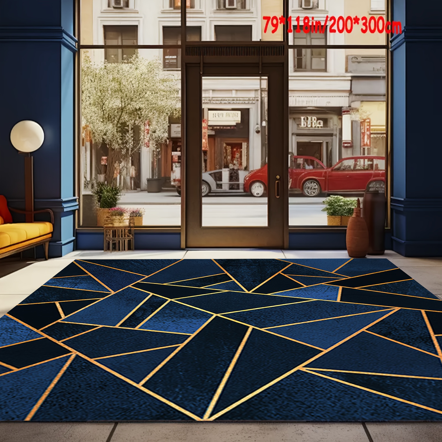 

Pattern Carpet, Area Rug, , Machine Washable, Non-slip, Office Entrance Door Mat, Decorative Carpet For Hotel Cafe Shop, Restaurant Floor Mat