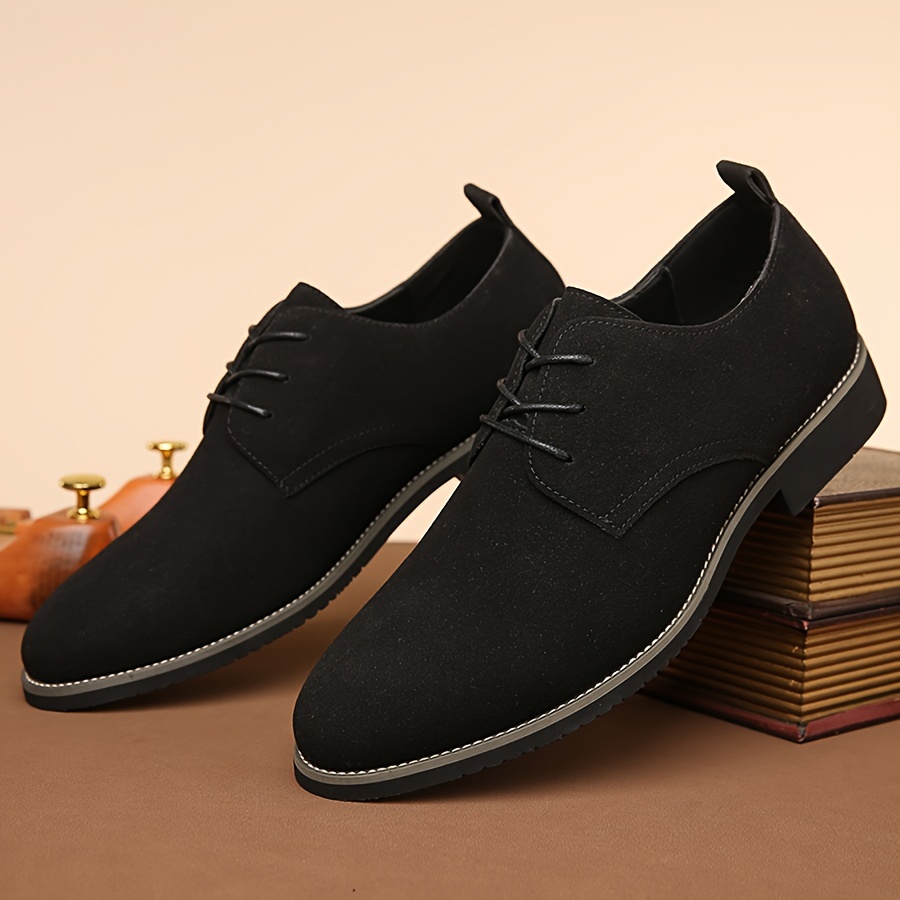 herren klassische schwarze anzugschuhe lässige schnürschuhe Temu