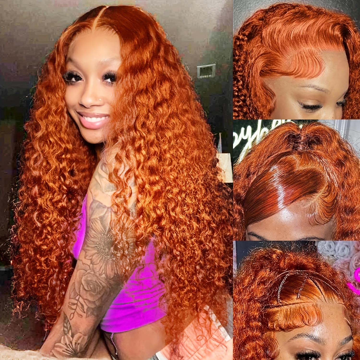 deep wave glueless wigs human hair - Temu display picture 3