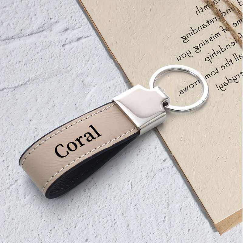 TEMU A Vintage Keychain With Laser-engraved Text - A Personalized Men's Fashion Accessory, Valentine's Day Gift