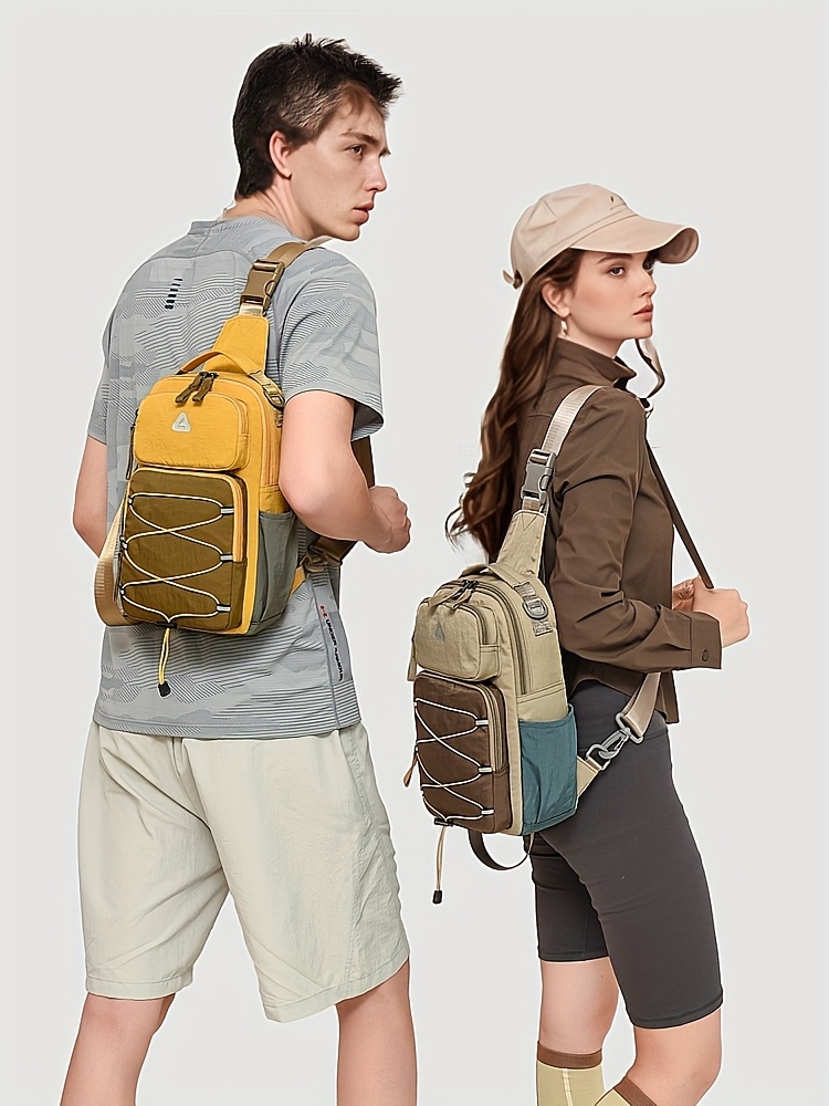 Sac Bandoulière Anti-Vol VIESEN Sac de poitrine tendance anti-vol multi-usage pour hommes et femmes, sac de voyage sportif à une épaule ou croisé, sac à dos léger et petit