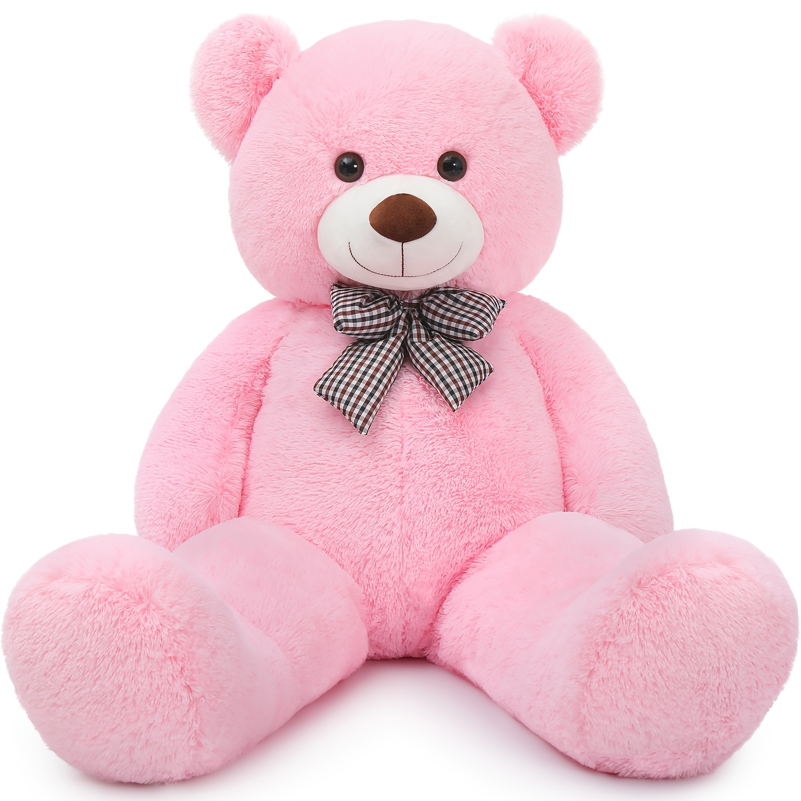 Image of Morismos Enormous Teddy Bear 140cm, Xxl For Girlfriend, Big Bear, 1.4m Large Fluffy Teddy Massive Plush Toy Gift For Kids Birthday Christmas Deco