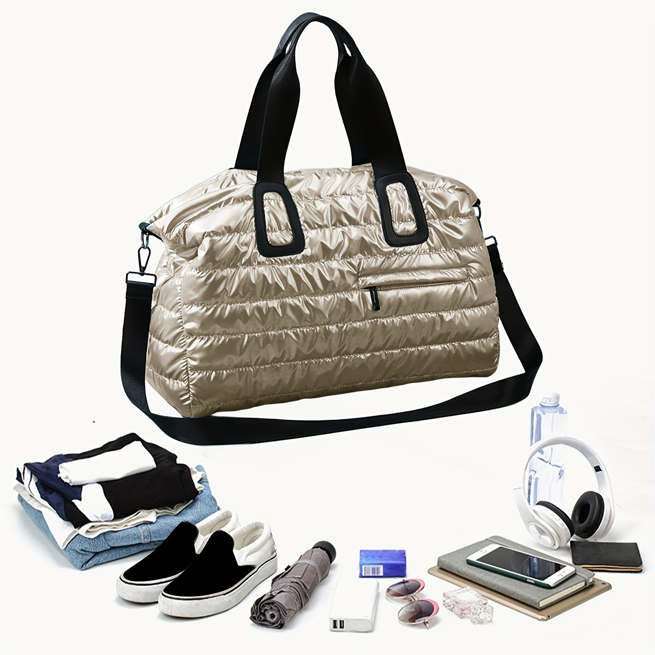 1pc 2pcs fashion casual womens shoulder bag large capacity designer crossbody bag with inner storage pouch lightweight commuter shoulder bag for travel and gym   gift   for girlfriend details 7