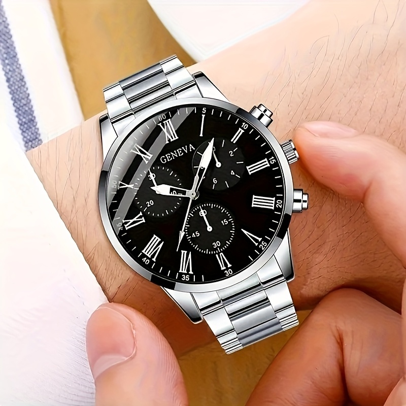 4pcs couples watch set elegant womens casual mens watches Temu