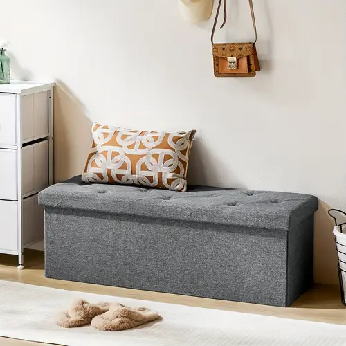 storage ottoman bench foldingottoman stool ottoman with storage storagechest end of bed bench padded seat storagebench with seating for bedroom living room mothers day thoughtful gift