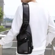 chest bag mens womens mini crossbody shoulder bag sling bag for men women shoulder backpack waist bag multi functional storage bag lightweight comfortable for daily use travel casual details 10