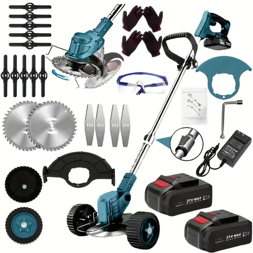 2025 electric lawn mower cordless electric lawn mower lawn eater cordless lawn mower with 3 blades and high capacity lithium lots of freebies suitable for lawn yard birthday gift for father husband