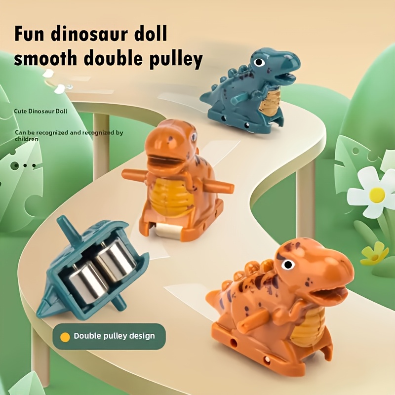 Dinosaur Assembly Puzzle Electric Slide Track Toy Car