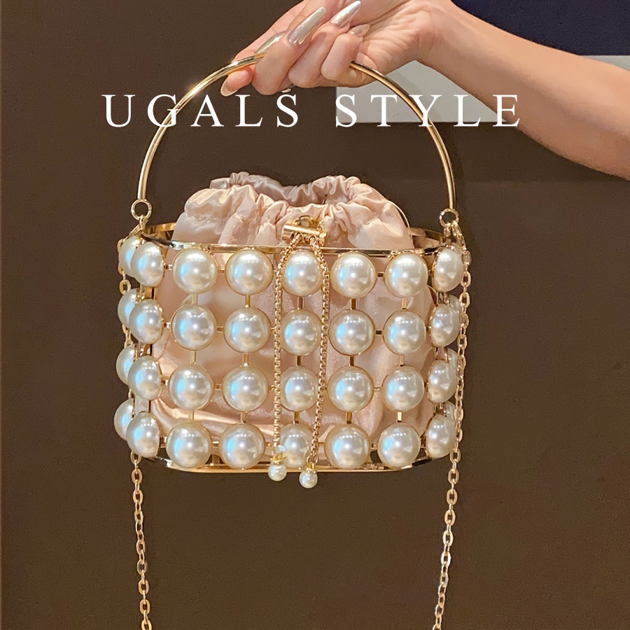 Perles Sac A Main Mariee Evening Bag Petit Sac A Main ArgentÃ