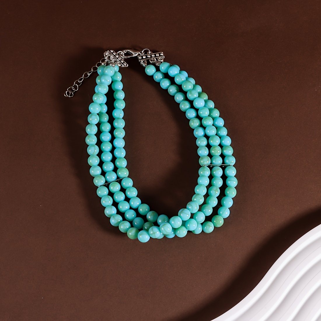 Boho 3 Layered Pendant Choker Necklace, Versatile Style