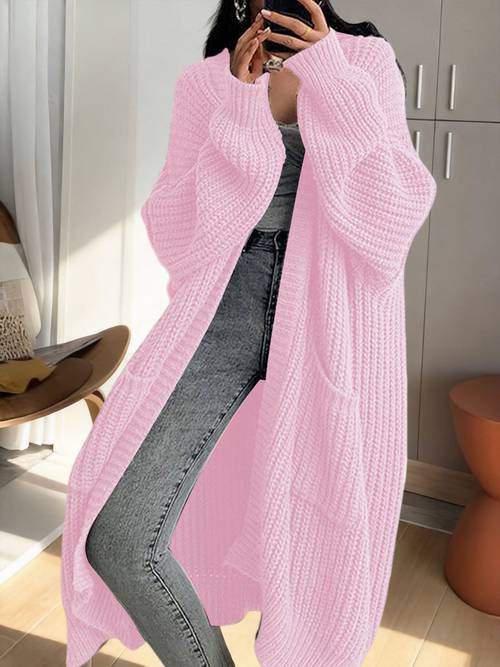 y2k long cardigan sweater with long sleeves