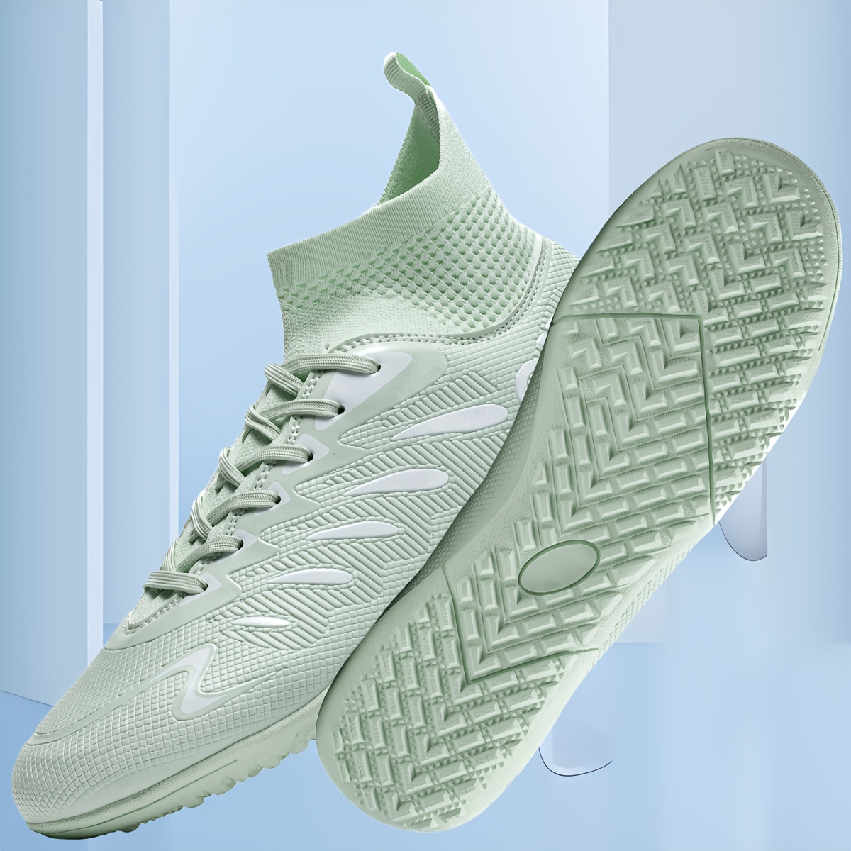 [Zapatillas deportivas] Zapatillas de fútbol profesionales para hombre, ligeras y transpirables, con clavos TF, suela de goma antideslizante y plantilla acolchada de EVA, adecuadas tanto para entrenamiento como para competición, perfectas para uso en exteriores durante todo el año, que ofrecen estabilidad y un ajuste cómodo.