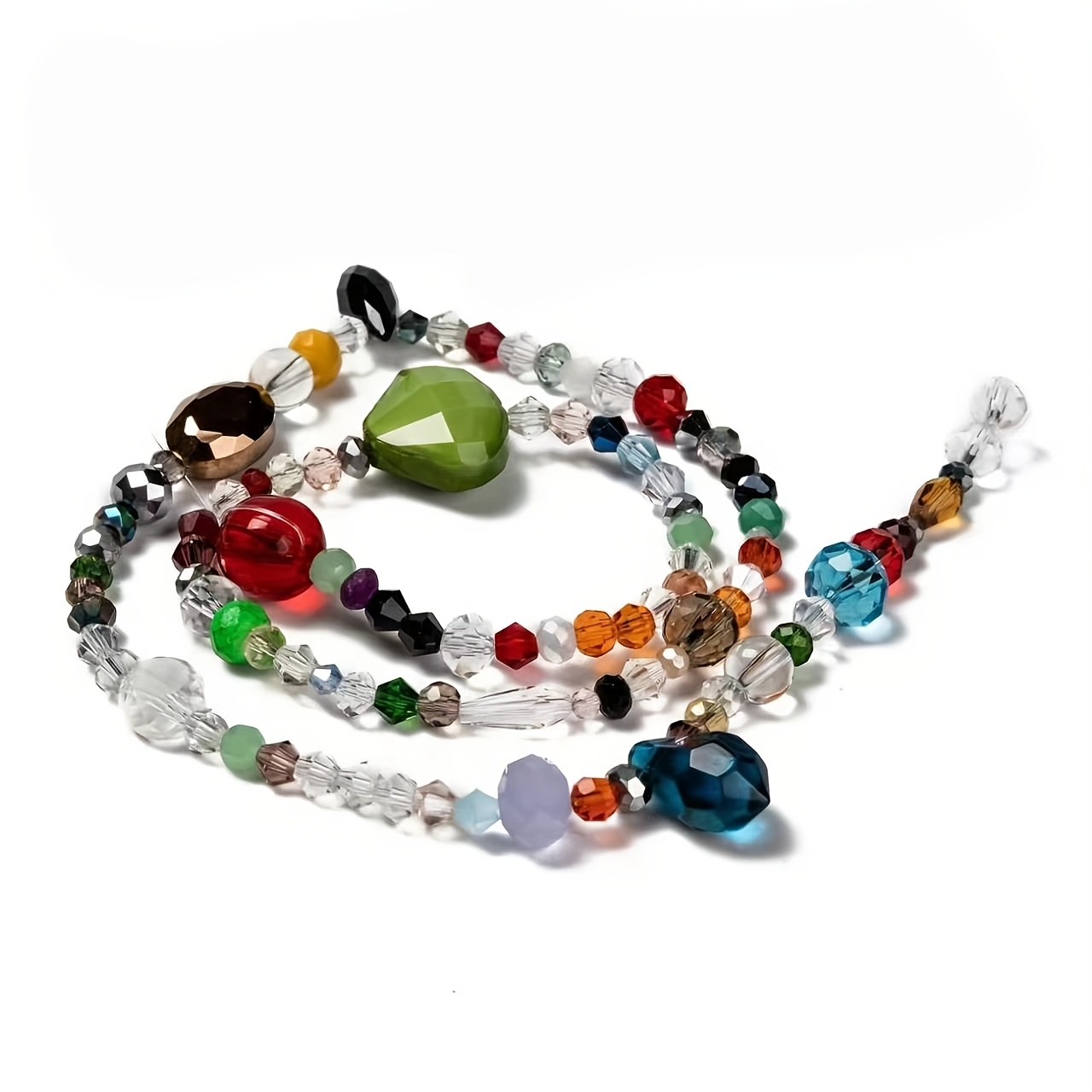 TEMU A Strand Of Irregular-shaped Glass Beads, Diy Beading, Handmade Beads In Random Colors, Accessories For Making Bracelets And Necklaces