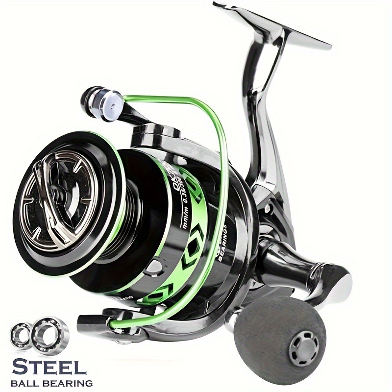 

1pc High-performance Aluminium Alloy Spinning Fishing Reel With 21kg Max Drag - Ideal For Carp And Saltwater Fishing