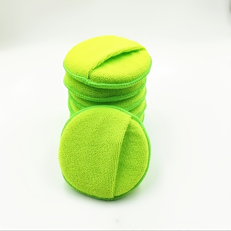 TEMU 4pcs Car Wash Sponge Set - Soft Microfiber Cleaning Pads For Gentle Paint Polishing, Suitable For All Vehicles, Durable And Scratch-free Auto