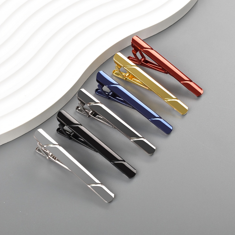 Custom Tie Clips, Laser Engraved, 4pcs Boxed Set