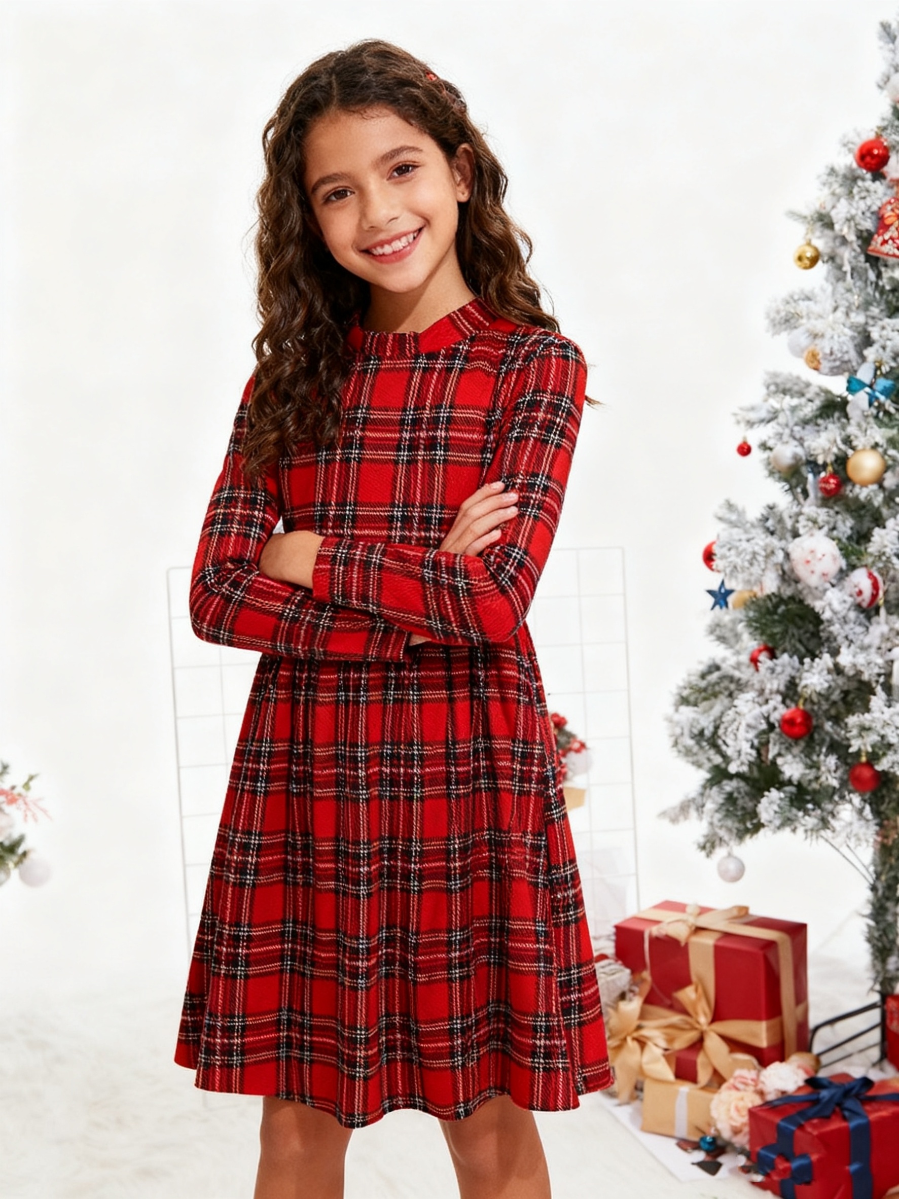 long sleeve christmas dresses Women's Red Sequin Dress main image 0