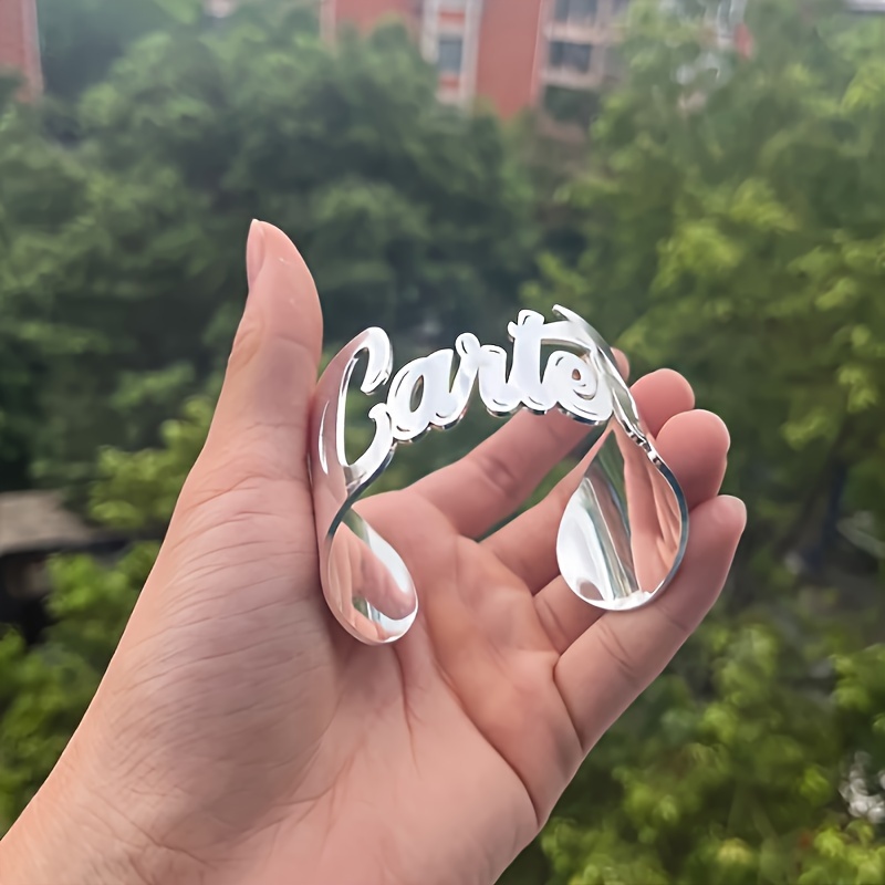 TEMU Customized Minimalist Trendy Hip-hop Style Bracelet, Stainless Steel Material, Personalized Name Engraving, Suitable For Daily Wear And Party
