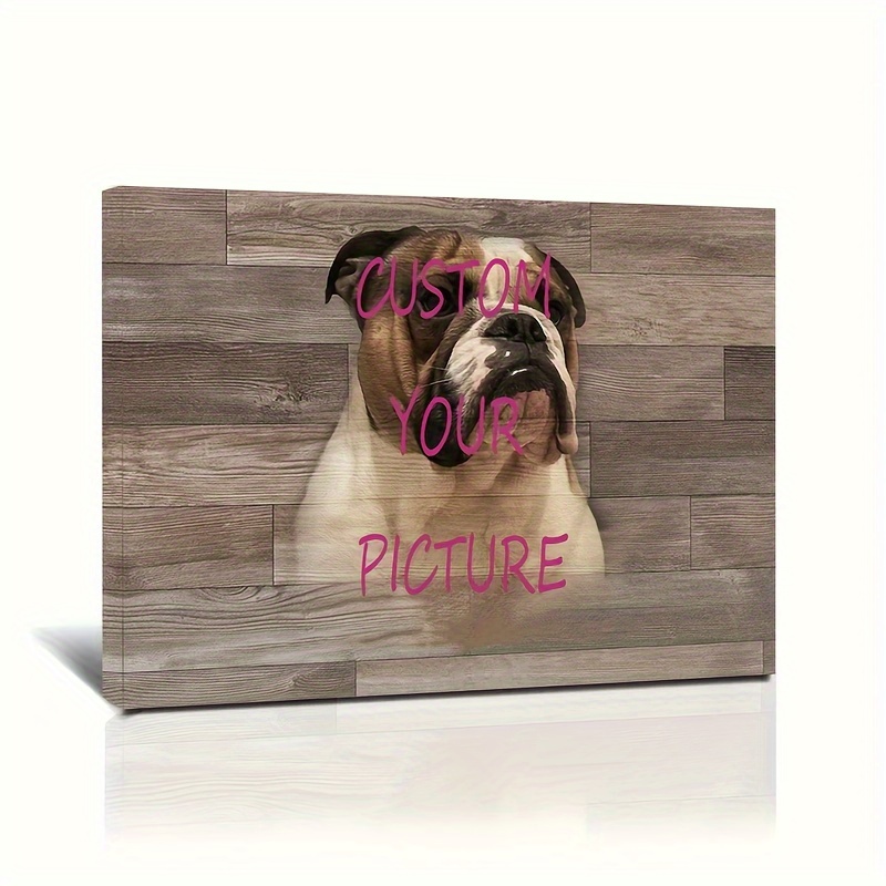 

(customized)personalized Framed Canvas Wall Art Print Your Pictures Photos On Canvas Personalized Dog Memorial Passing Gift Pet Loss. With Framed Ready To Hang 11.8inx15.7inch Eid Al-adha Mubarak