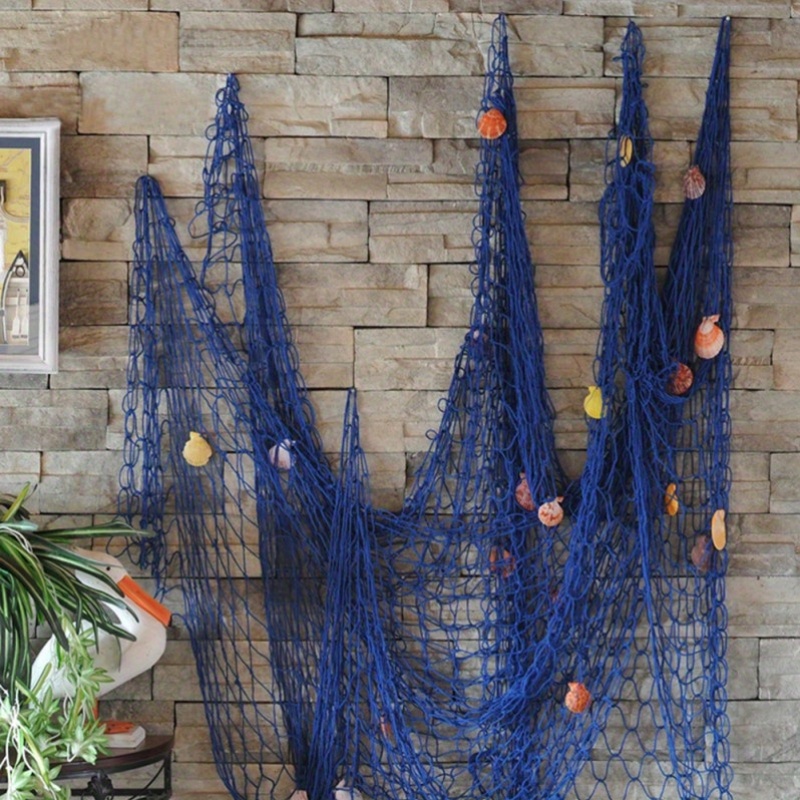 

Fishing Net Seaside Wall Beach Party Sea Shells Home Garden Decor Wall Decor